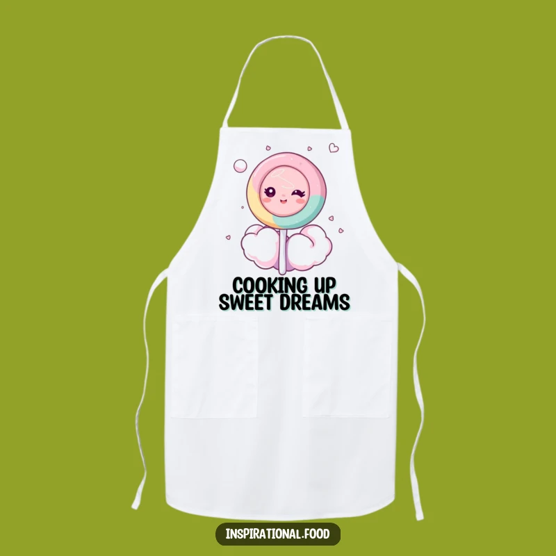 Funny Dreamy Lollipop Cloud Apron: Sweeten Your Cooking Adventures