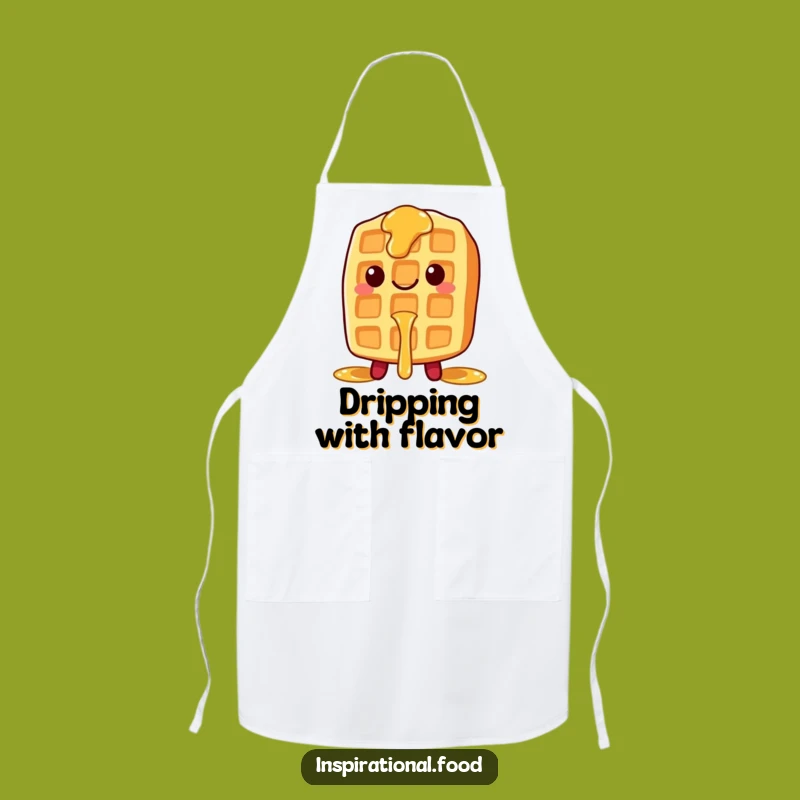 Funny Waffle Syrup Apron: Cook Up Smiles with This Sweet Breakfast Kitchen Accessory