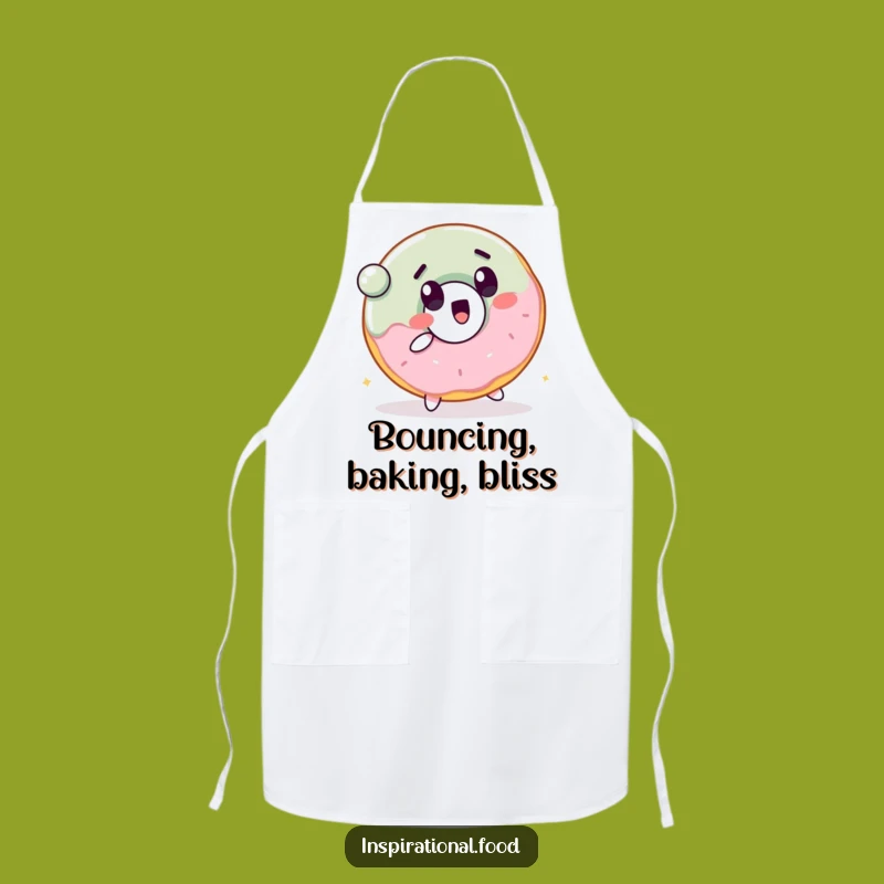 Funny Bouncing Donut Apron: Cook Up Fun with Sweet Surprise
