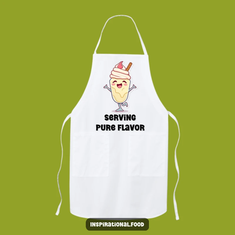 Funny Ice Cream Kitchen Apron: Joyful Sundae Dancer, Adds Fun to Cooking, Great Funny Gift
