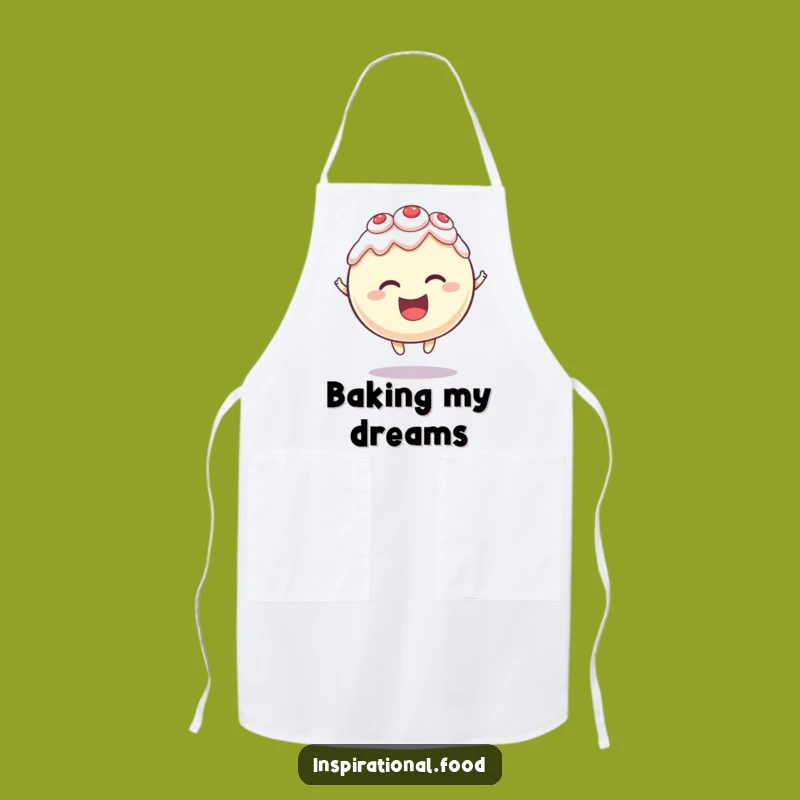 Funny Levitation Cake Kitchen Apron: Cook with Delight and Magical Flair!
