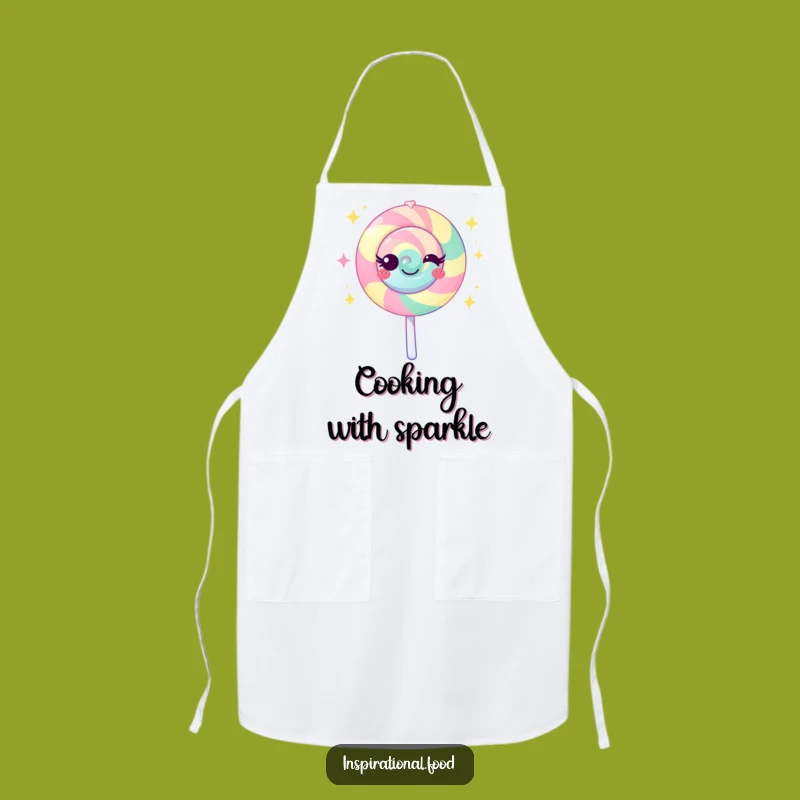 Funny Lollipop Sparkle Apron: Cook and Bake with Sweet, Humorous Flair