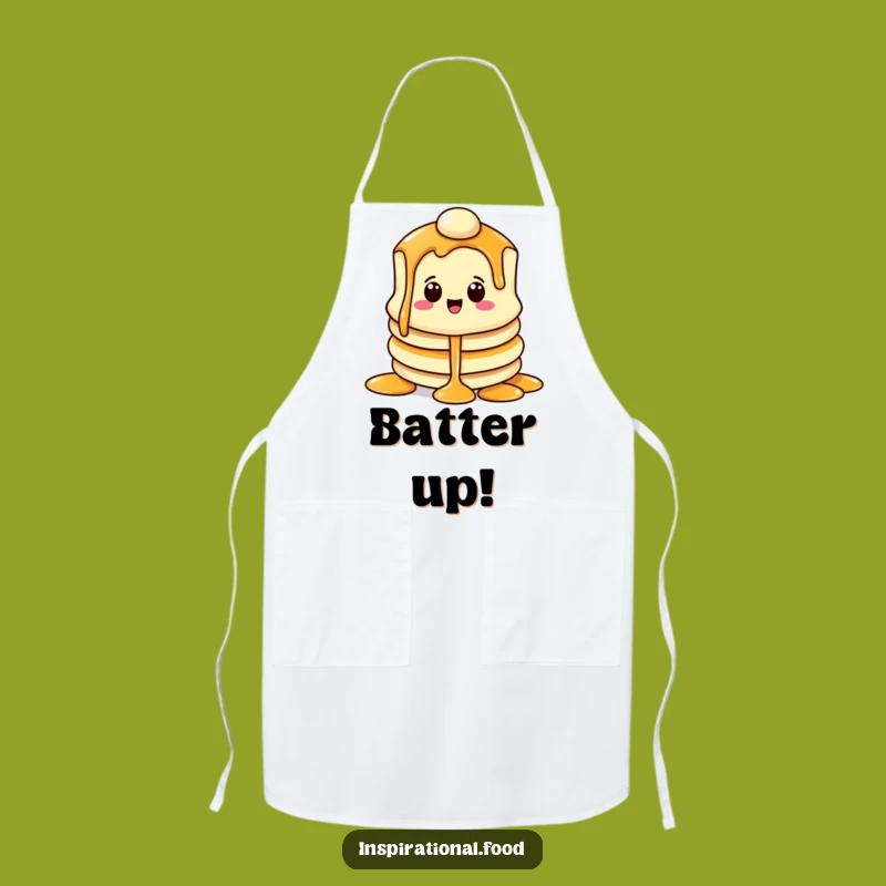 Funny Pancake Smile Apron: Syrup Cascade, Kitchen Gift!