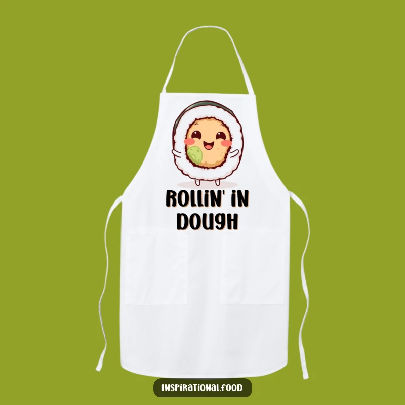 Funny Sushi Roll Apron: Cook with Wiggling Joy, a Hilarious Kitchen Gift