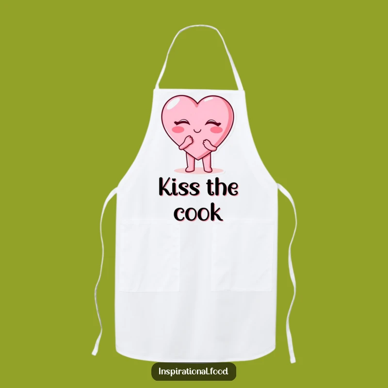 Funny Candy Heart Apron: Sweet Kitchen Fun with a Kiss - Chef Gift