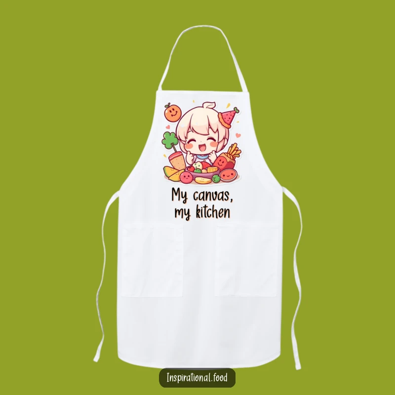 Funny Food Arranger Apron - Cook and Create with Playful Joy