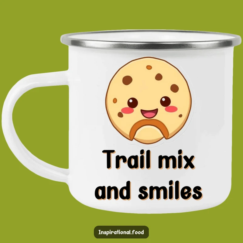 Funny Cookie Bite Camping Mug: Enjoy Your Adventures with a Smile and Sweet Cheer