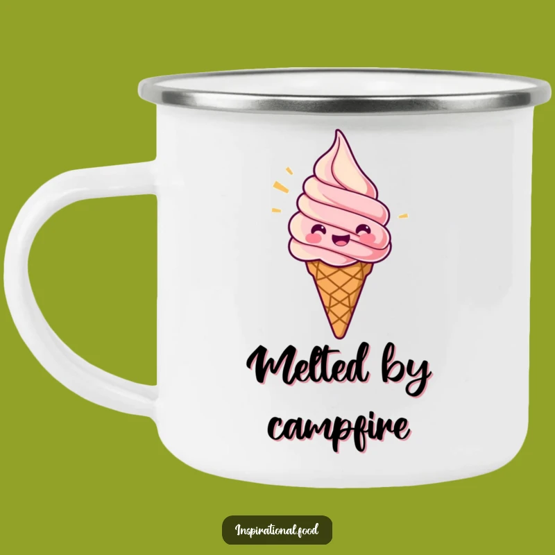 Funny Ice Cream Camping Mug: Jubilant Swirls Outdoors, Perfect Funny Gift