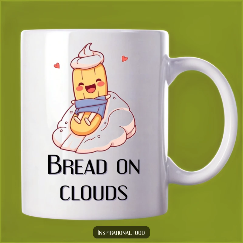 Funny Baguette Meringue Slide Mug: Culinary Adventure Humor, Perfect Foodie Gift