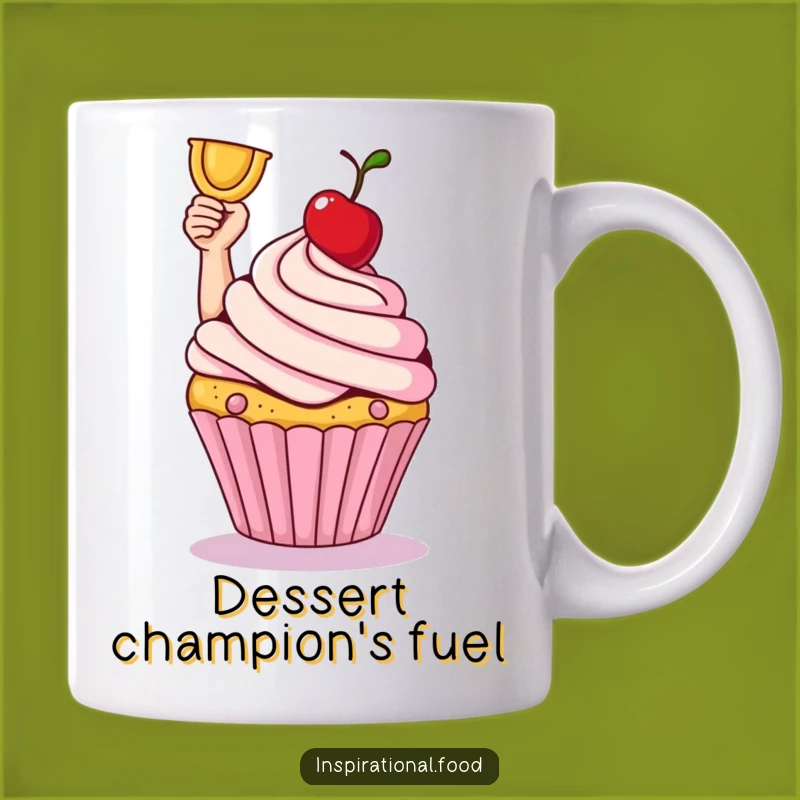 Funny Cupcake Victory Mug: Dessert Lover's Triumph, A Hilarious Sweet Gift!
