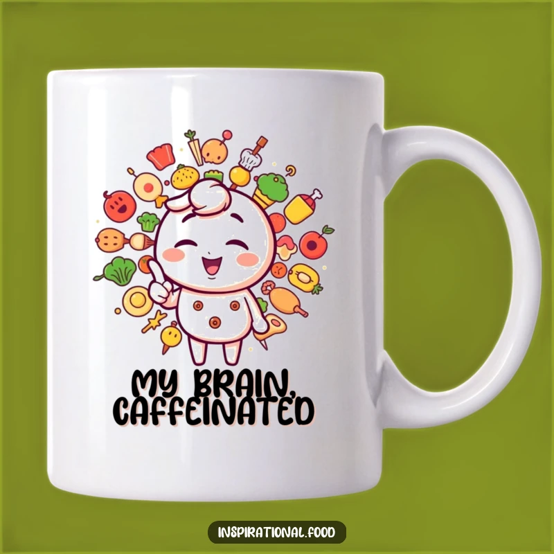 Funny Foodie Icon Starburst Mug: A Winking Character Gift for Creative Cooks