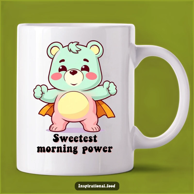 Funny Gummy Bear Mug - Heroic Pose Candy Lover Gift