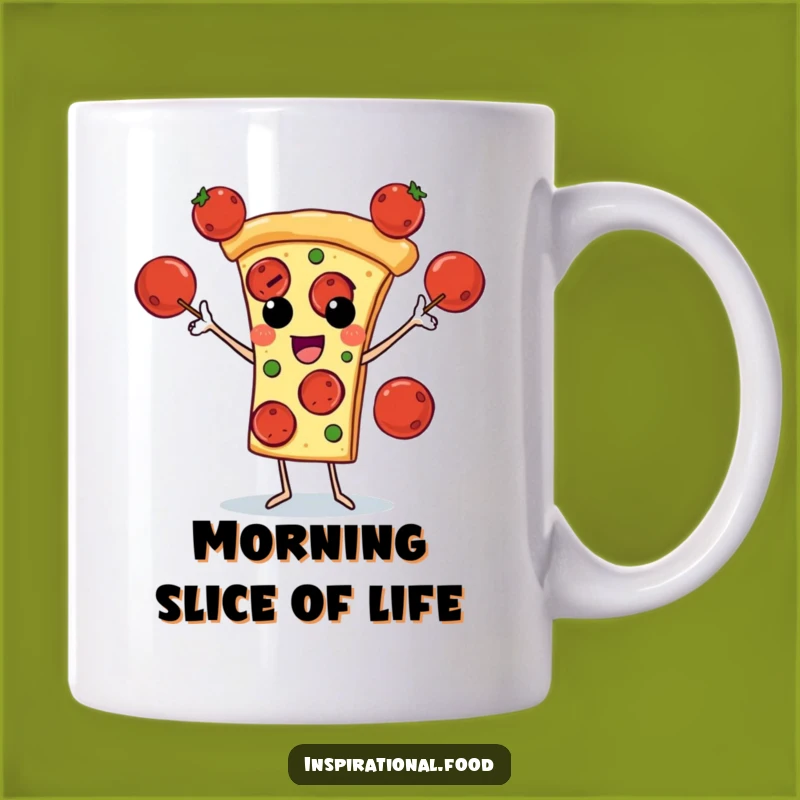 Funny Pizza Juggling Mug: A Hilarious Slice of Fun for Pizza Lovers