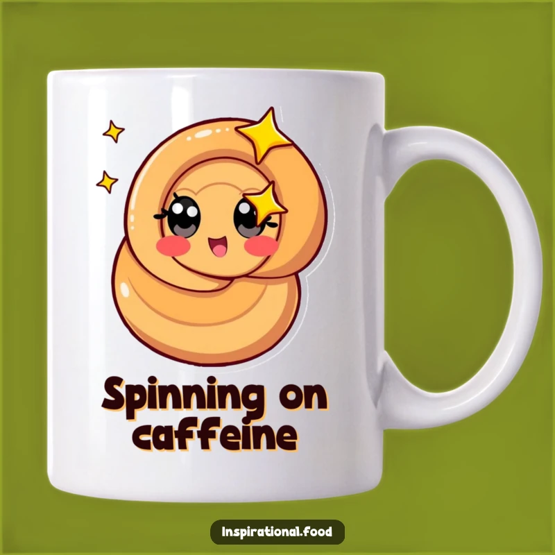 Funny Caramel Swirl Mug: Dizzy Character Fun - Sweet Treat Gift Idea