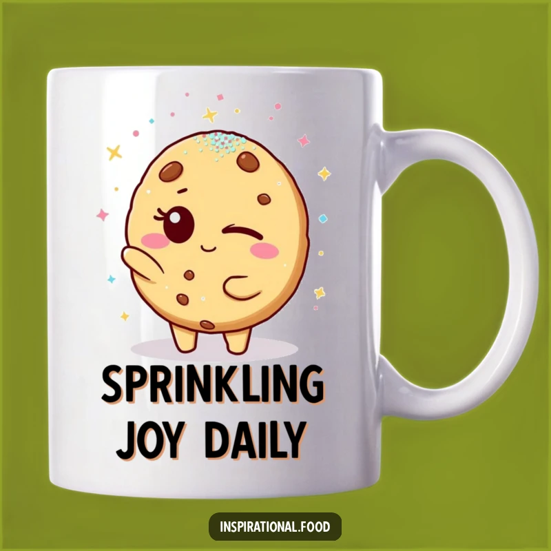 Funny Winking Cookie Glitter Shower Mug - A Hilarious Treat for Friends