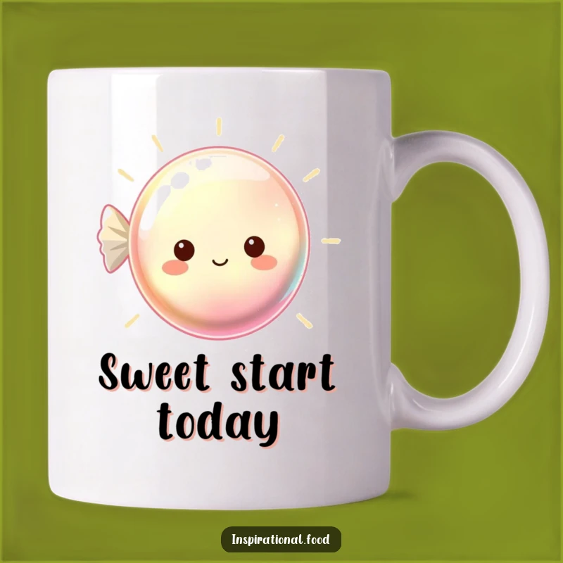 Funny Hard Candy Mug: Beaming Shimmer for a Sweet Funny Gift
