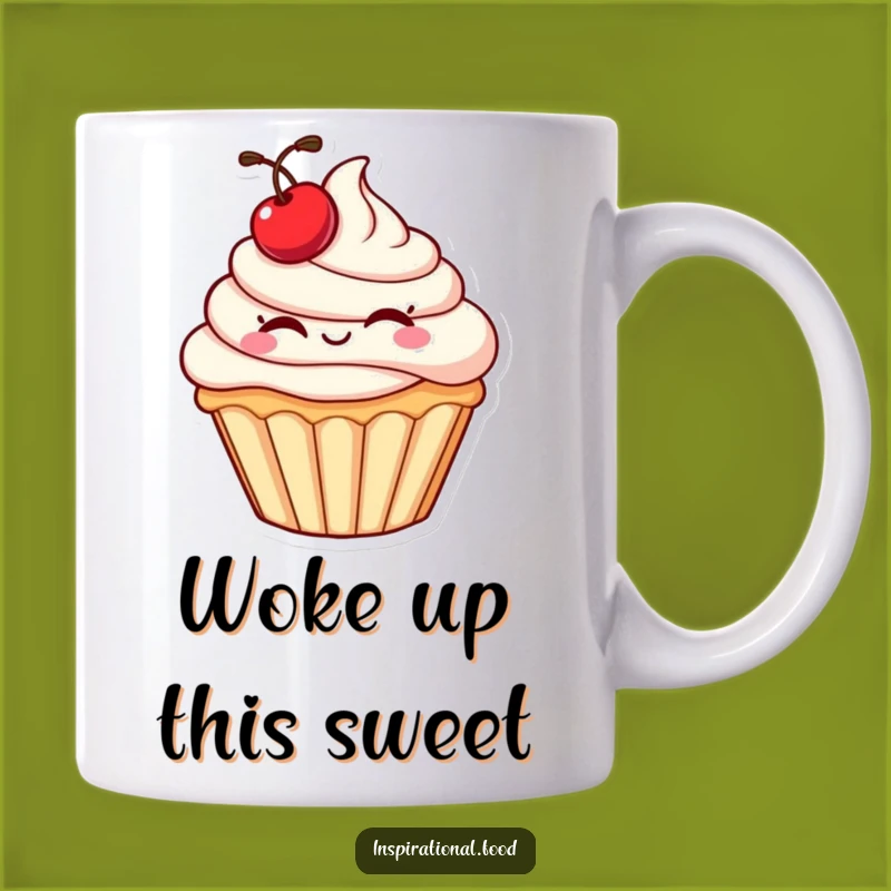 Funny Cupcake Wink Mug: Cheeky Dessert Humor for a Perfect Gift
