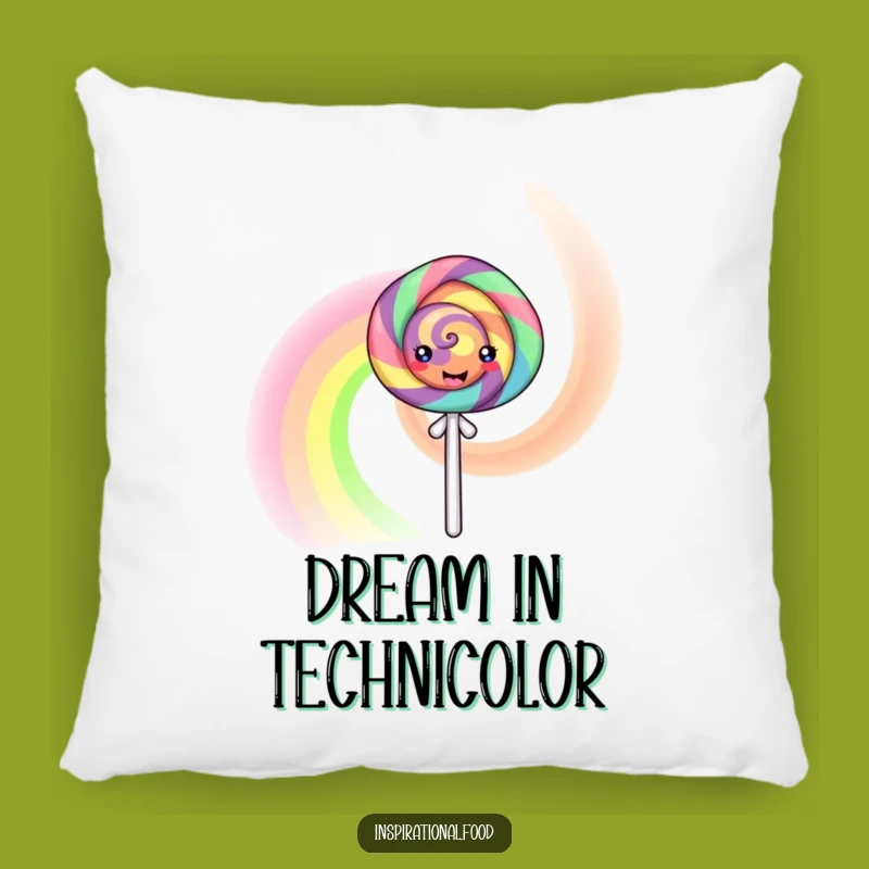 Funny Rainbow Lollipop Pillow - Cozy Character Decor, Sweet Gift Idea