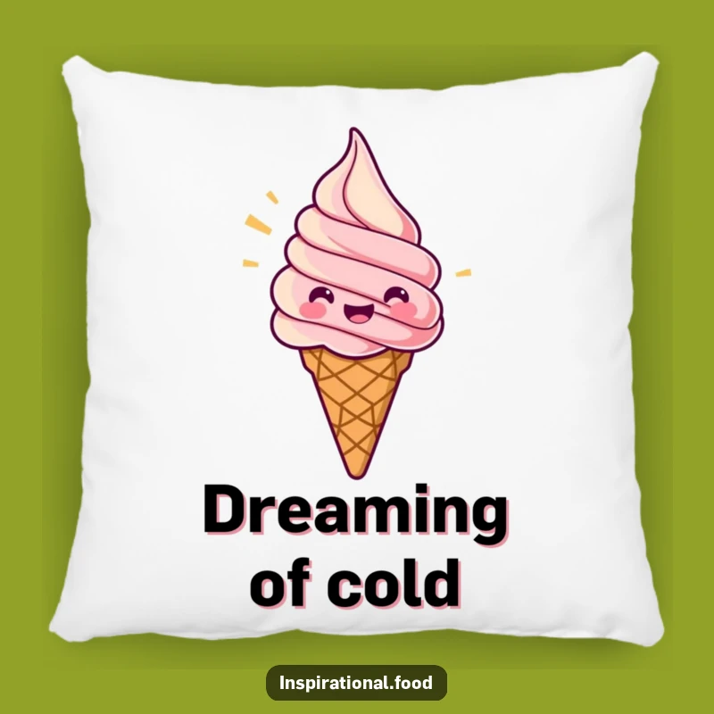 Funny Ice Cream Pillow: Jubilant Swirl Comfort, Perfect Funny Gift Accent