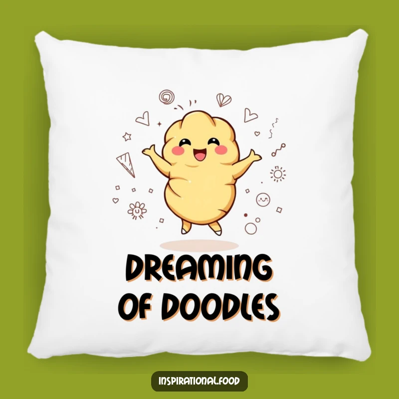 Funny Croissant Twirl Pillow - Cozy Artistic Comfort