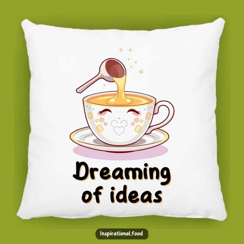 Funny Teacup Ideas Pillow - Cozy Comfort & Creative Dreams
