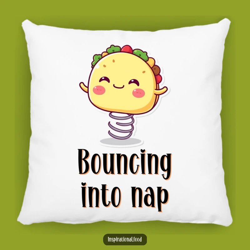 Funny Bouncing Taco Pillow: Bounce into Comfort with Delicious Humor
