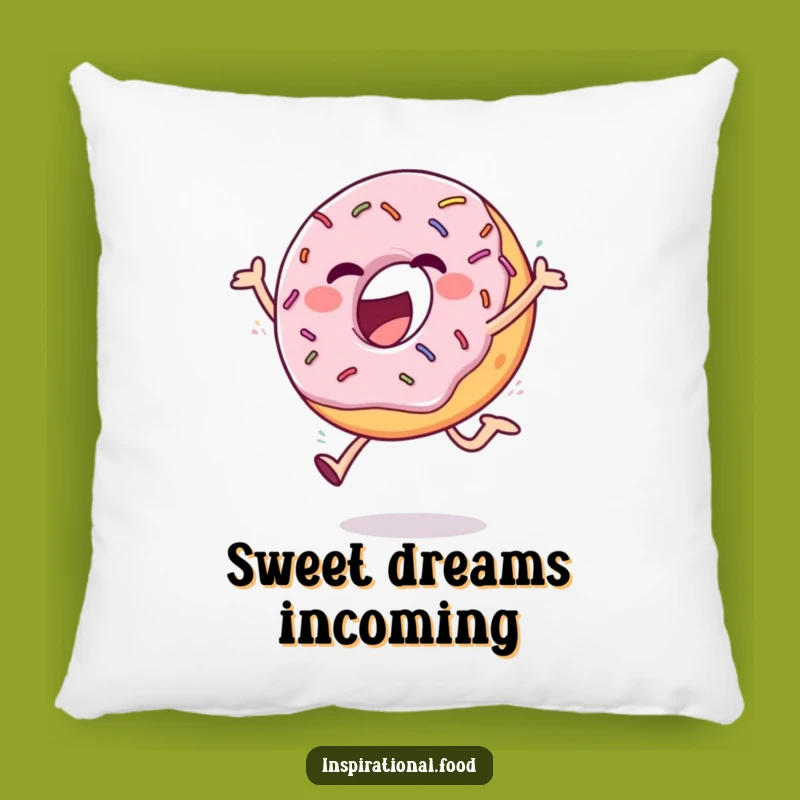Funny Donut Pillow: Ecstatic Sprinkled Comfort, Perfect Funny Gift Accent