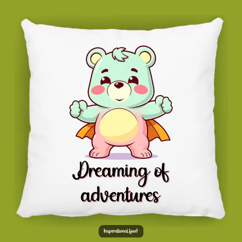 Funny Gummy Bear Pillow - Cozy Heroic Pose Cushion Gift