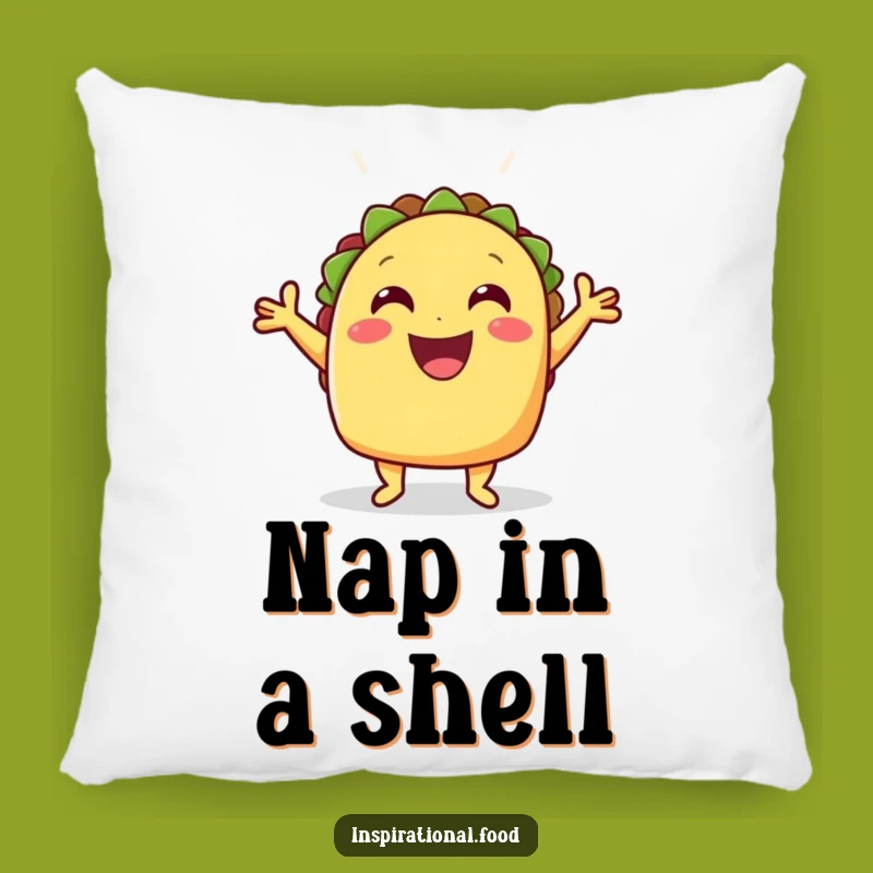 Funny Taco Pillow: Cozy Comfort with a Side of Fiesta