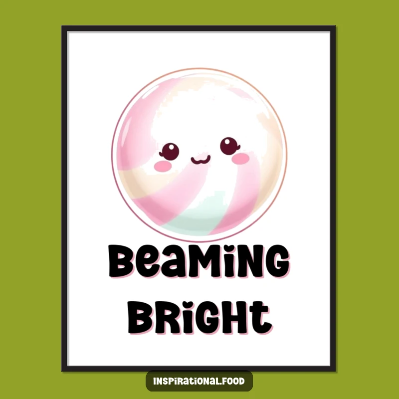 Funny Shimmering Candy Digital Art: Instant Sparkle for Your Walls!