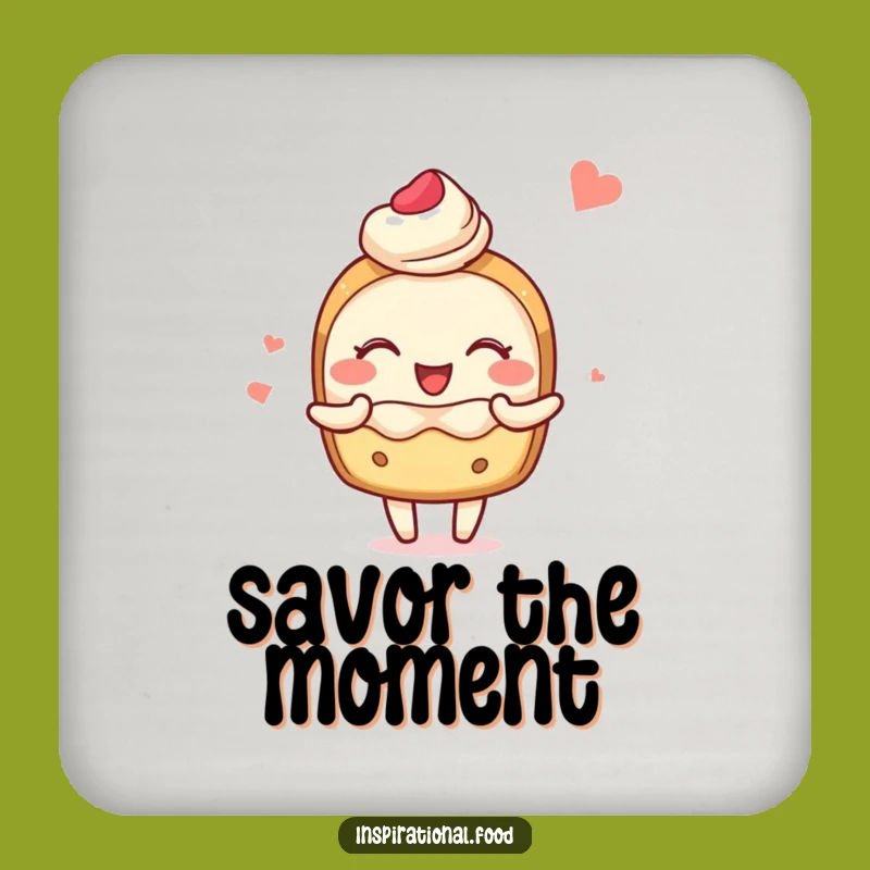 Funny Blushing Pastry Coasters - Protect Surfaces with Culinary Charm