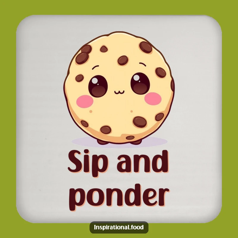 Funny Inspired Cookie Drink Coaster - Protect Surfaces with Creative Art