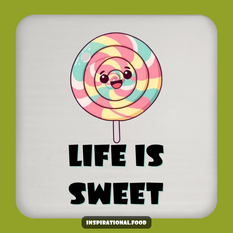 Funny Spinning Lollipop Coasters: Happy Swirl Drink Set, Perfect Gift