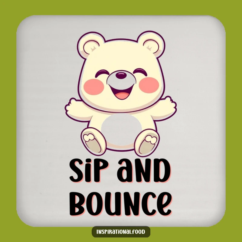 Funny Gummy Bear Bounce Coaster: Protect Surfaces With Fun!