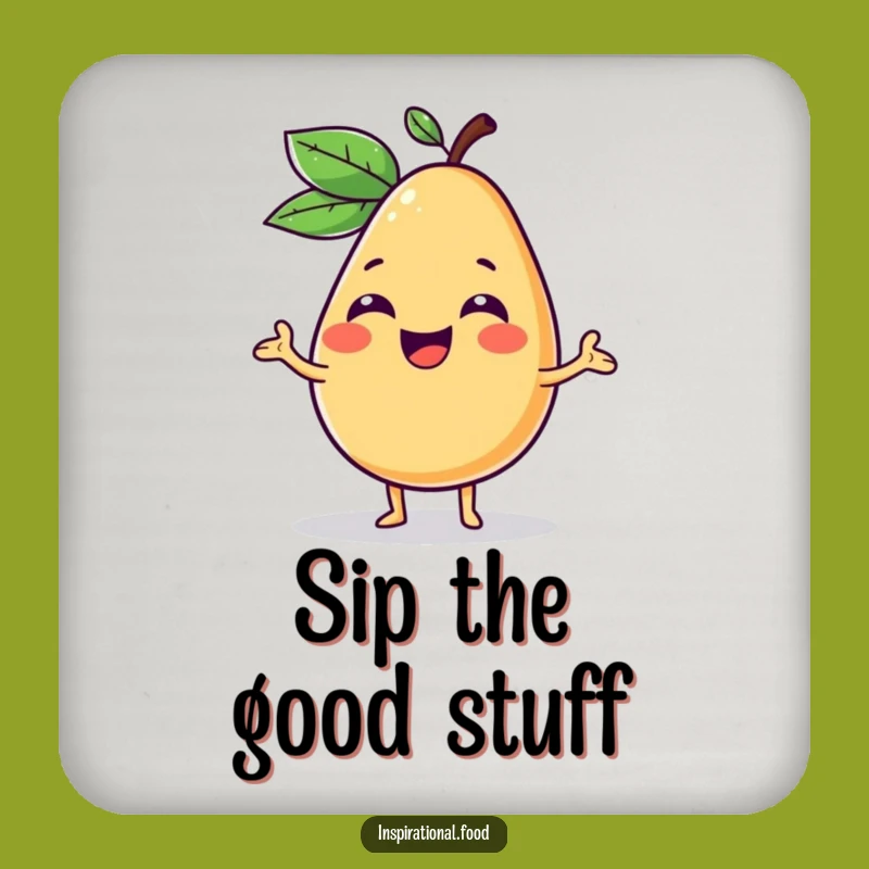 Funny Fruit Concept Coaster: Protect Surfaces with Culinary Humor