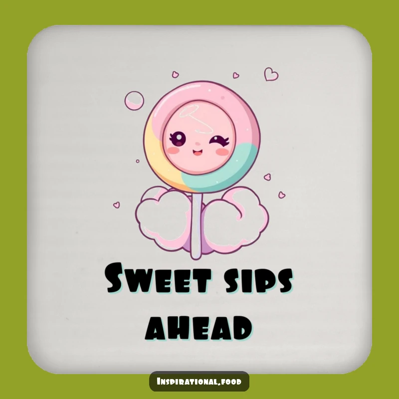 Funny Dreamy Lollipop Cloud Coaster: Protect Surfaces with Sweet Style