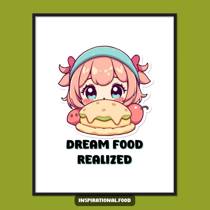 Funny Fantastical Food Poster - Decorate with Mesmerizing Food Art