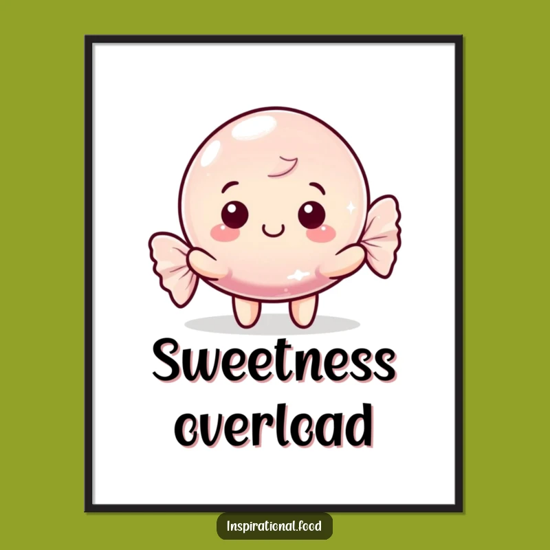 Funny Candy Character Poster - Decorate with Sweetness Funny Gift