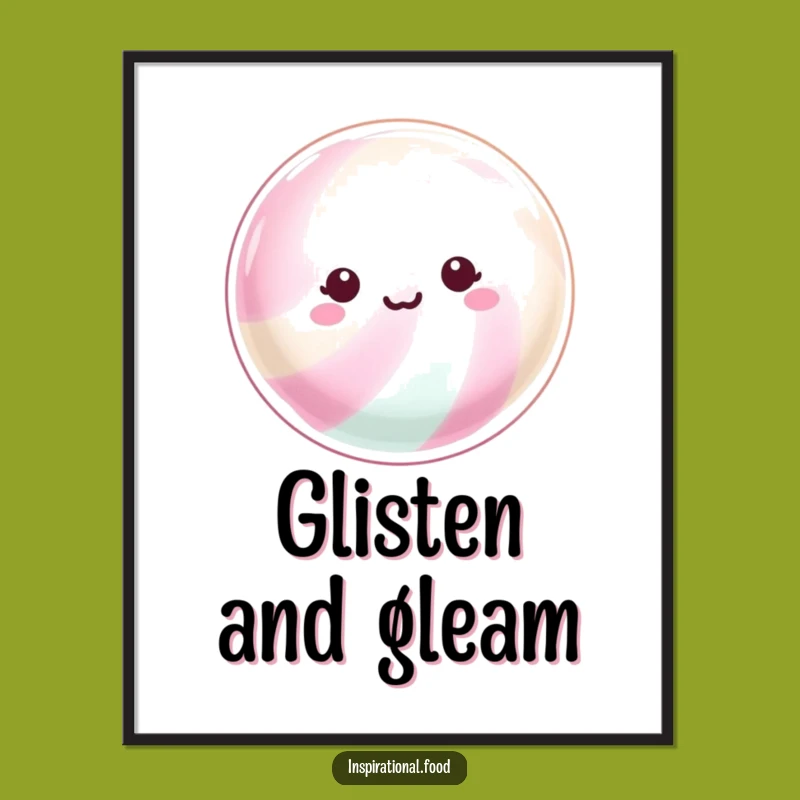 Funny Shimmering Candy Poster: Brighten Your Walls!