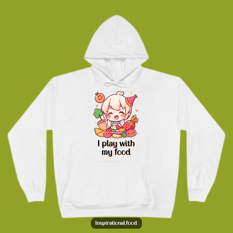 Cozy Funny Food Arranger Hoodie - Warmth Meets Whimsical Creation