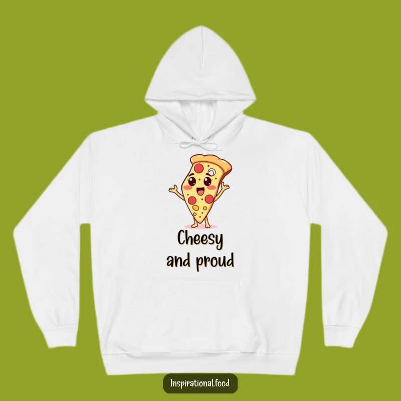 Cozy Funny Pizza Hoodie: Proud Slice's Topping Display, Warm Foodie Comfort Gift