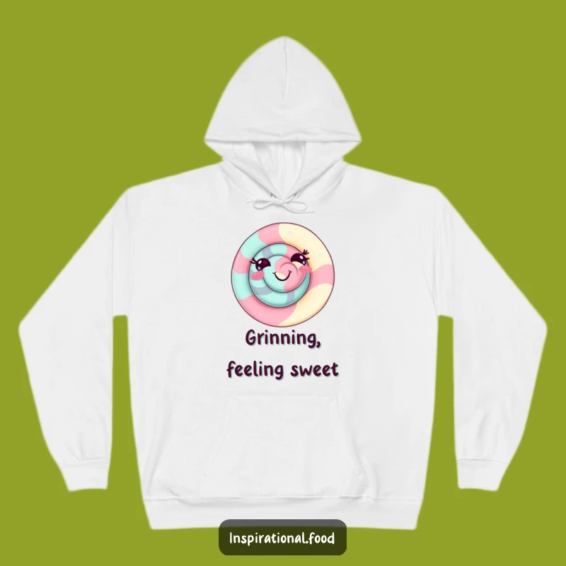 Funny Candy Swirl Hoodie - Playful Grin & Delightful Comfort