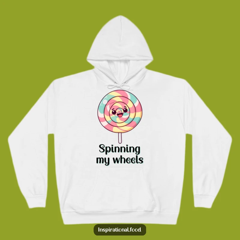 Funny Swirling Lollipop Hoodie: Cozy Happy Candy Design, Perfect Warm Gift