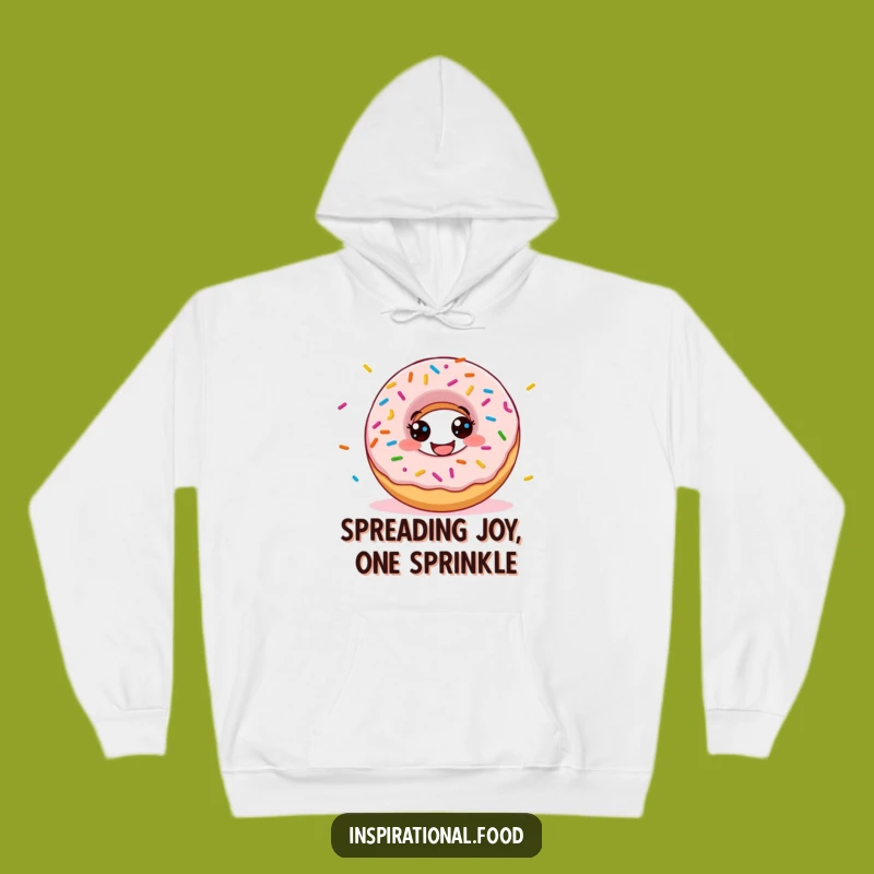 Funny Donut Sprinkles Hoodie: Cozy and Humorous Wear for Dessert Devotees
