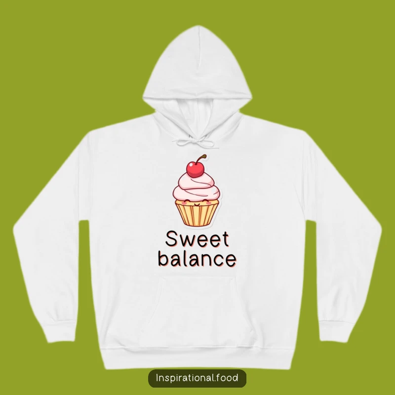 Funny Cupcake Cherry Hoodie - Cozy Character Dessert Sweatshirt Gift