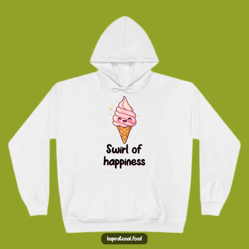 Funny Ice Cream Hoodie: Jubilant Swirl Comfort, Your Go-To Funny Gift