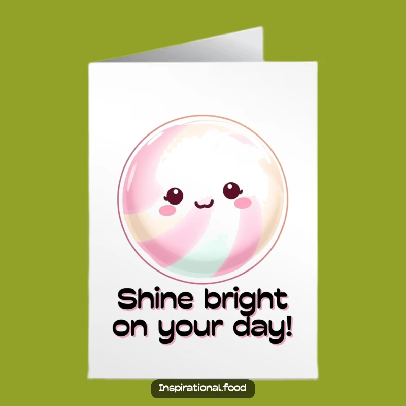 Free Printable Birthday Card: Shimmering Candy Wishes, Bright Downloadable Gift