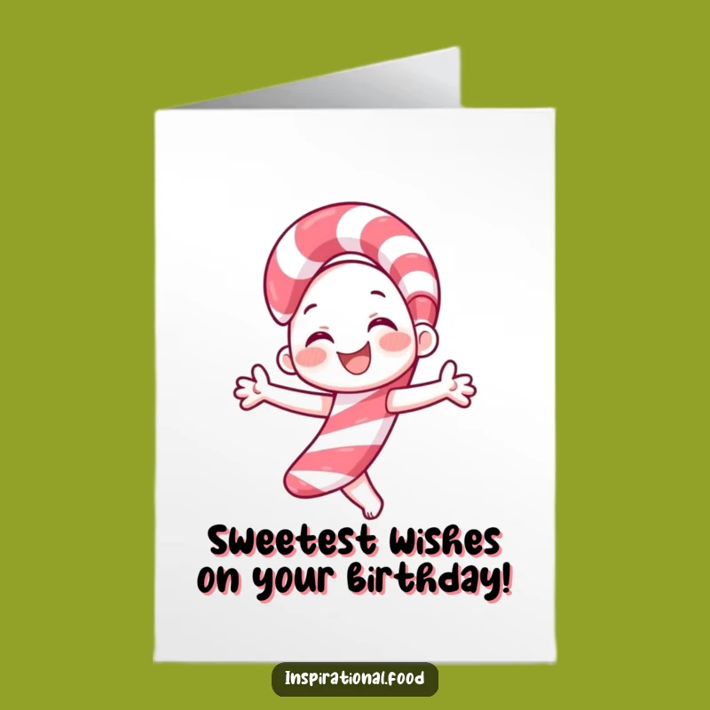 Free Printable Candy Cane Birthday Card: Twirl into Fun with This Hilarious Design