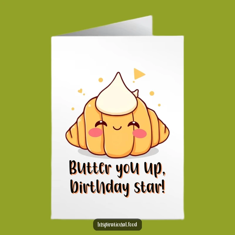 Free Printable Croissant Birthday Card: Funny Doughy Dreams for a Delicious Day