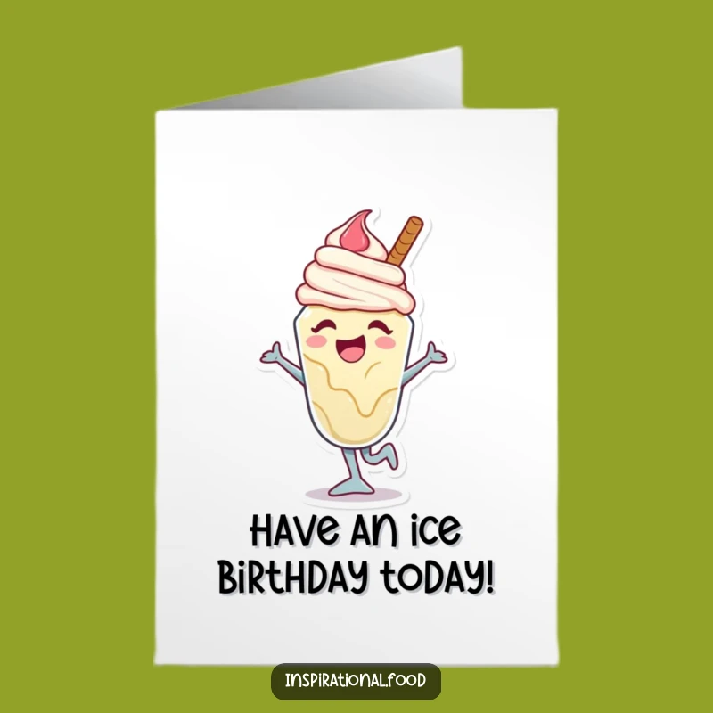 Free Printable Ice Cream Birthday Card: Funny Downloadable Gift for Sweet Fun